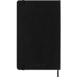 Kalendarz tygodniowy vertykalny MOLESKINE 2026, 12M, L, twarda oprawa, 13x21cm, czarny
