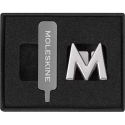Przypinka MOLESKINE M, srebrna