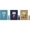 Zestaw 3 zeszytów MOLESKINE Peanuts Bundle 2025, XL, 19x25cm, w linie, edycja limitowana