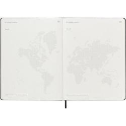 Kalendarz miesięczny MOLESKINE 2026, 12M, XL, twarda oprawa, 19x25cm, czarny