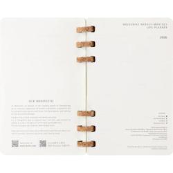 Kalendarz tygodniowy/miesięczny na spirali MOLESKINE 2026, 12M, L, miękka oprawa, 13x21cm, czarny