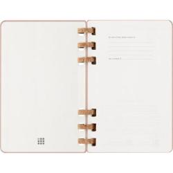 Kalendarz tygodniowy/miesięczny na spirali MOLESKINE 2026, 12M, L, twarda oprawa, 13x21cm, crush almond