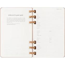 Kalendarz tygodniowy/miesięczny na spirali MOLESKINE 2026, 12M, L, twarda oprawa, 13x21cm, crush almond