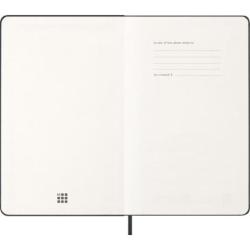 Kalendarz tygodniowy horyzontalny MOLESKINE 2026, 12M, L, twarda oprawa, 13x21cm, czarny