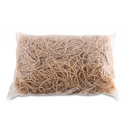 Gumki recepturki OFFICE PRODUCTS, średnica 70mm, 1,5x1,5mm, 60% kauczuku, 1000g, zgrzewka, naturalne