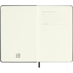 Kalendarz tygodniowy horyzontalny MOLESKINE 2026, 12M, P, twarda oprawa, 9x14cm, czarny