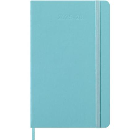 Kalendarz tygodniowy MOLESKINE 2025/26, 18M, L, twarda oprawa, 13x21cm, aquamarine
