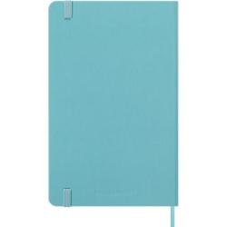 Kalendarz tygodniowy MOLESKINE 2025/26, 18M, L, twarda oprawa, 13x21cm, aquamarine