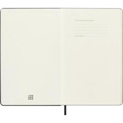 Kalendarz tygodniowy MOLESKINE 2025/26, 18M, L, twarda oprawa, 13x21cm, czarny
