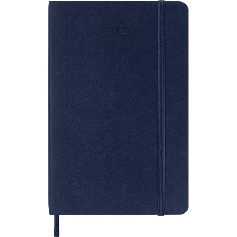 Kalendarz tygodniowy MOLESKINE 2026, 12M, P, miękka oprawa, 9x14cm, sapphire blue