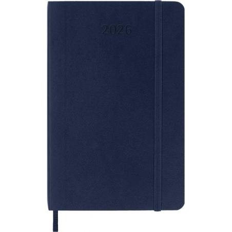 Kalendarz tygodniowy MOLESKINE 2026, 12M, P, miękka oprawa, 9x14cm, sapphire blue