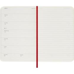 Kalendarz tygodniowy MOLESKINE 2026, 12M, P, miękka oprawa, 9x14cm, scarlet red
