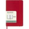 Kalendarz tygodniowy MOLESKINE 2026, 12M, P, miękka oprawa, 9x14cm, scarlet red