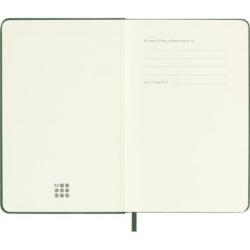 Kalendarz tygodniowy MOLESKINE 2026, 12M, P, twarda oprawa, 9x14cm, myrtle green