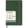 Kalendarz tygodniowy MOLESKINE 2026, 12M, P, twarda oprawa, 9x14cm, myrtle green