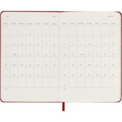 Kalendarz tygodniowy MOLESKINE 2026, 12M, P, twarda oprawa, 9x14cm, scarlet red