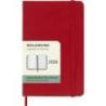 Kalendarz tygodniowy MOLESKINE 2026, 12M, P, twarda oprawa, 9x14cm, scarlet red