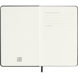 Kalendarz tygodniowy MOLESKINE 2026, 12M, P, twarda oprawa, 9x14cm, czarny