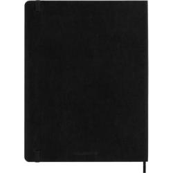 Kalendarz tygodniowy MOLESKINE 2026, 12M, XL, miękka oprawa, 19x25cm, czarny