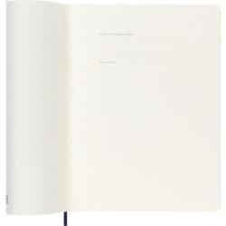 Kalendarz tygodniowy MOLESKINE 2026, 12M, XL, miękka oprawa, 19x25cm, sapphire blue