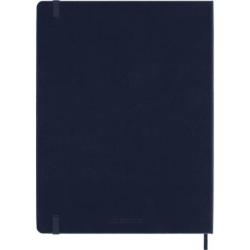 Kalendarz tygodniowy MOLESKINE 2026, 12M, XL, twarda oprawa, 19x25cm, sapphire blue