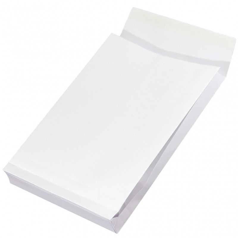 Koperty RBD z taśmą silikonową OFFICE PRODUCTS, HK, B4, 250x353x38mm, 150gsm, 250szt., białe