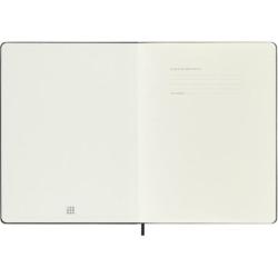 Kalendarz tygodniowy MOLESKINE 2026, 12M, XL, twarda oprawa, 19x25cm, czarny