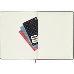 Kalendarz tygodniowy MOLESKINE 2026, 12M, XL, twarda oprawa, 19x25cm, czarny