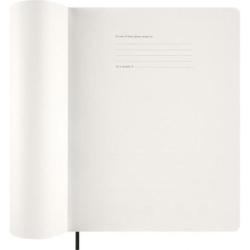 Kalendarz tygodniowy vertykalny MOLESKINE 2026, 15M, XXL, miękka oprawa, 23,5x28cm, czarny