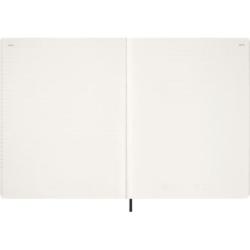 Kalendarz tygodniowy vertykalny MOLESKINE 2026, 15M, XXL, miękka oprawa, 23,5x28cm, czarny