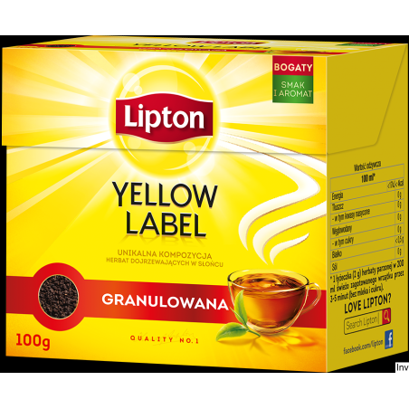 Herbata Lipton Yellow Label Granulowana 100g