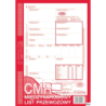 Międzynarodowy list przewozowy CMR A4, 80 kartek numerowanych (1+3) DOTTS