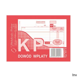 Dowód Wpłaty A6 80 kartek...