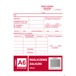 409-5 Rozliczenie zaliczki...