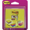 Multi kostka samoprzylepna POST-IT Super Sticky (2014-SC-BYFG),76x76mm, 4x75 kart., mix kolorów