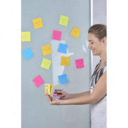 Multi kostka samoprzylepna POST-IT Super Sticky (2014-SC-BYFG),76x76mm, 4x75 kart., mix kolorów