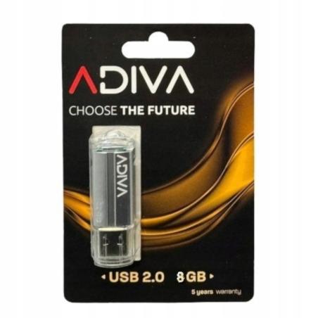 Pamięć Pendrive ADIVA 8GB czarny USB 2.0 - 2
