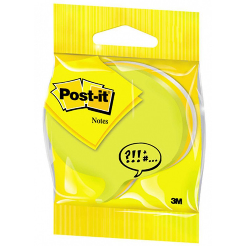 Kostka samoprzylepna POST-IT (2007SP), 1x225 kart., w kształcie chmurki komiksowej