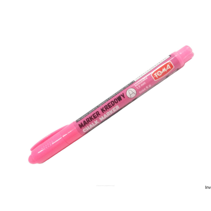 Marker kredowy Toma różowy 1,5mm 6g tuszu