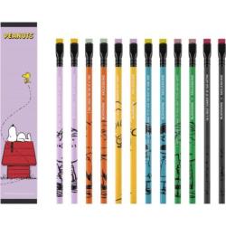 Zestaw MOLESKINE Peanuts Creat 2025, notes Snoopy + 12 ołówków + temperówka, edycja limitowana, w pudełku