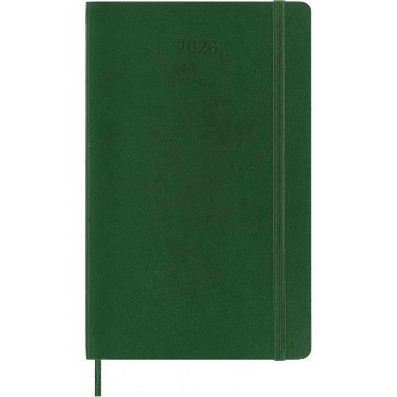 Kalendarz dzienny MOLESKINE 2026, 12M, L, miękka oprawa, 13x21cm, myrtle green