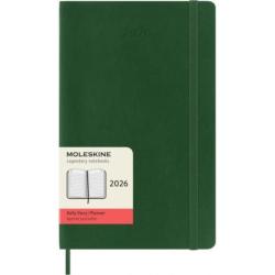 Kalendarz dzienny MOLESKINE 2026, 12M, L, miękka oprawa, 13x21cm, myrtle green