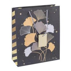 PAKIET Torebka na prezenty DONAU HOME, laminowana, 25x30x10cm, całoroczna, sznurek, mix wzorów