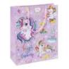 PAKIET Torebka na prezenty DONAU HOME, laminowana, 25x30x10cm, dziecięca, sznurek, mix wzorów