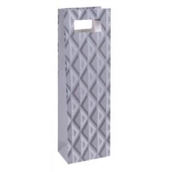 PAKIET Torebka na alkohol DONAU HOME, laminowana, 12x41,5x8cm, całoroczna, z rączką, mix wzorów