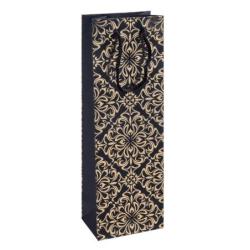 PAKIET Torebka na alkohol DONAU HOME, laminowana, 12x35,5x8cm, całoroczna, sznurek, mix wzorów