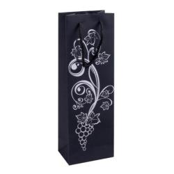 PAKIET Torebka na alkohol DONAU HOME, laminowana, 12x35,5x8cm, całoroczna, sznurek, mix wzorów