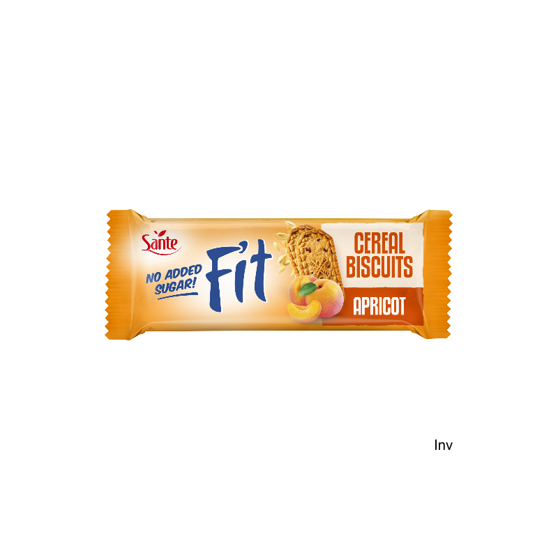 Ciasteczka zbożowe z morelą Fit bez cukru 50g SANTE