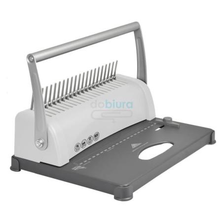 Bindownica Monolith do oprawiania w spirale A4 do 450 kartek, metalowa rączka, standardowe dziurkowanie 21 dziurek