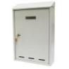 Verotech Skrzynka na listy szara z zamkiem i otworem wrzutowym 330x220x70 mm